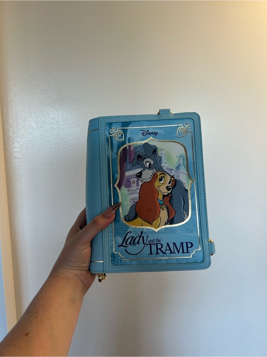 Loungefly Handbags - NEVER WORN/USED Blue Lady and the Tramp Storybook Bag
